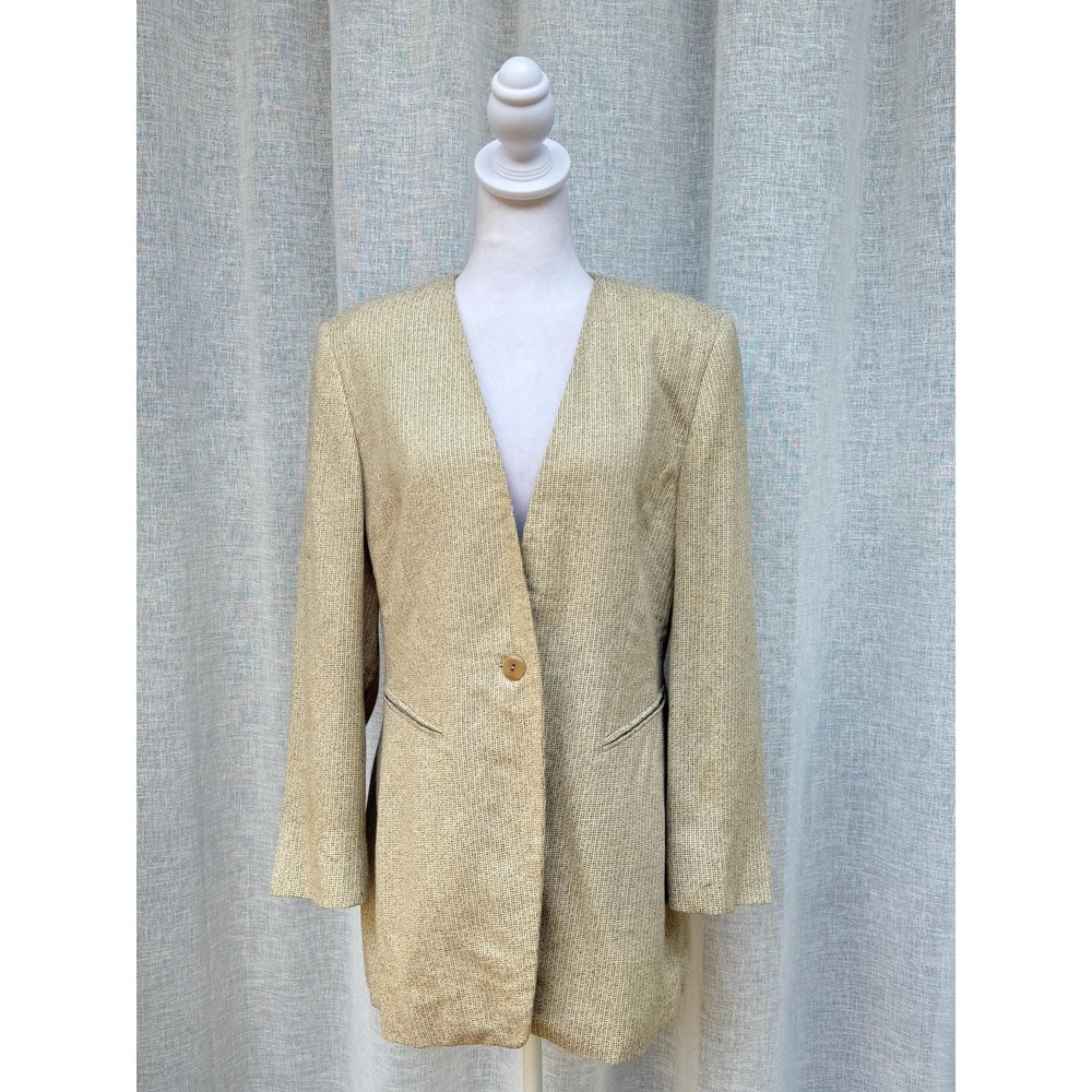 Escada by Margaretha Ley vintage tan tweed blazer